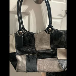 Coach Patchwork purse black
